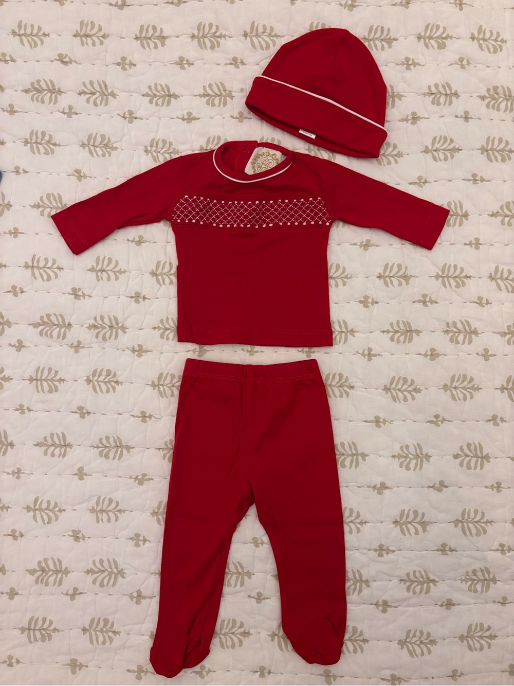The Beaufort and Bonnet Company- Red Kids Holiday Set with Hat